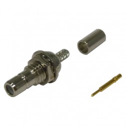 RSB-4252-B RF Industries SMB Female Bulkhead Crimp Connector for Cable Group B