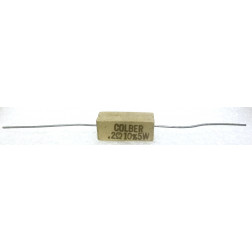 RSQ5-.2 Cement Resistor, 0.2 ohm 5 watt, Colber