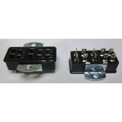 S310AB - 10 Pin Cinch Connector Socket w/Angle Brackets (Jones)