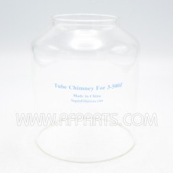 SK-406C Sina Glass Tube Chimney for 3-500ZG 4-7/8" High (NOS)