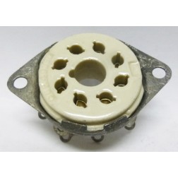 SK8F Ceramic Octal Socket with Silver Pins (Pull)