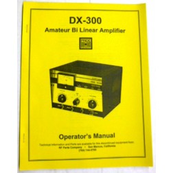 Operator Manual for the Pride DX-300 Linear Amplifier.