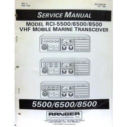 Service Manual for the Ranger RCI5500 / 6500 / 8500 VHF Mobile Marine Radios