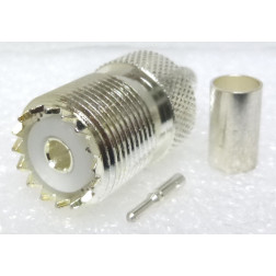 1-SO239-58 UHF Female Crimp Connector