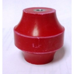 2015-2C Standoff Insulator, Red, 2" x 2", Glastic