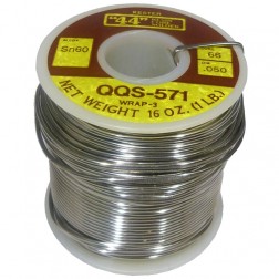 SN60 Kester Solder "44" .050 diameter sn60 alloy 66/44 QQ-S-571 wrap3 1lb (NOS)