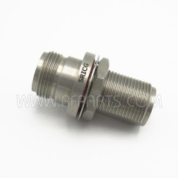 53-953-3500-00 SRICG Type-N Female to Type-N Female Bulkhead Adapter DC-18GHz (Pull)