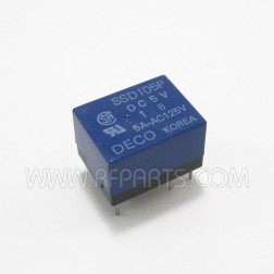 SSD105P DECO Relay 5VDC 125VAC 5 Amp (NOS)