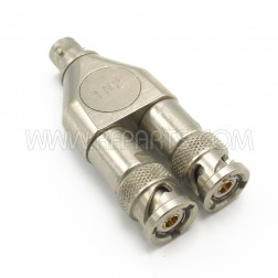 TN2 Trompeter Twinax TRB Fixed Paralleling-One Male to Two Jacks RF Adapter (NOS)
