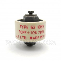 Type-53 A.I. LTD Doorknob Capacitor 10pf 10kv 10% (Pull)