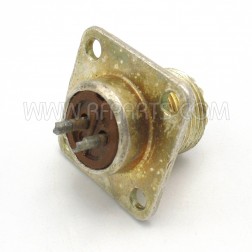 UG-103/U Amphenol Twinax 4-Hole Panel Mount Connector (Pull)