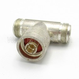 UG107B/U Winchester IN Series TEE Adapter Type N Male to Type N Double Female (Pull)