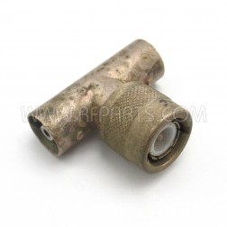 UG-566 A/U CBYY Type C Male to Female Silver Plated "T" Adapter (NOS)