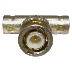 UG274B/U Amphenol IN Series Adapter BNC Male to Double Female TEE (NOS)