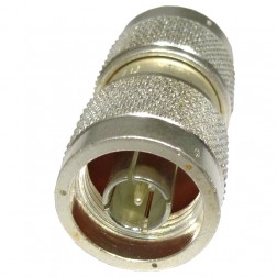 UG57B/U Amphenol Silver Plated In-Series Adapter Type-N Male to Male Barrel (NOS)