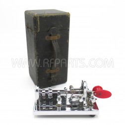 Vintage Vibroplex Chrome Plated Deluxe Morse Code Paddle (Pull)