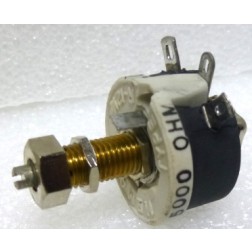 VR12.5-5K Resistor, Variable, Rheostat, 5000 ohm 12.5 Watt, (REL5K0), Locking, Ohmite
