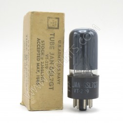 6SL7GT JAN National VT-229 Hi-Mu Twin Triode Audio Tube (NOS)