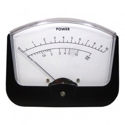PM10 Panel Meter, 0-10 Watts with SWR meter, Large Face.