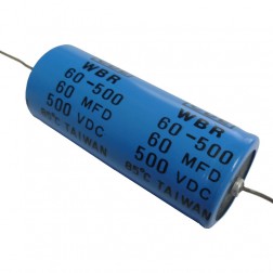 WBR60-500 CDE Axial Lead Electrolytic Capacitor 60uf 500v