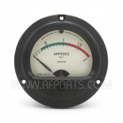 Model 301-57 Weston D.C. Panel Meter 0-2 Amps (Pull)