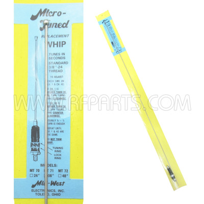 Image for MT-71 Mid-West Micro-Tuned 36" Replacement Whip Antenna (NOS)
